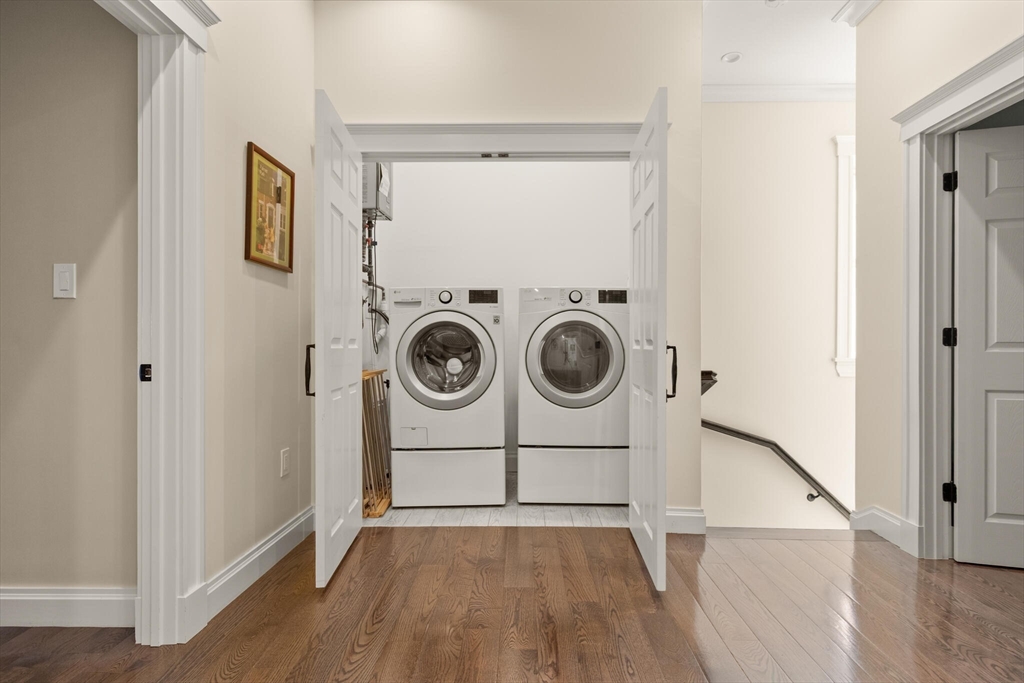 125 Heath Street Somerville, MA 02145 - Photo 25 of 42 a view of utility room with washer and dryer