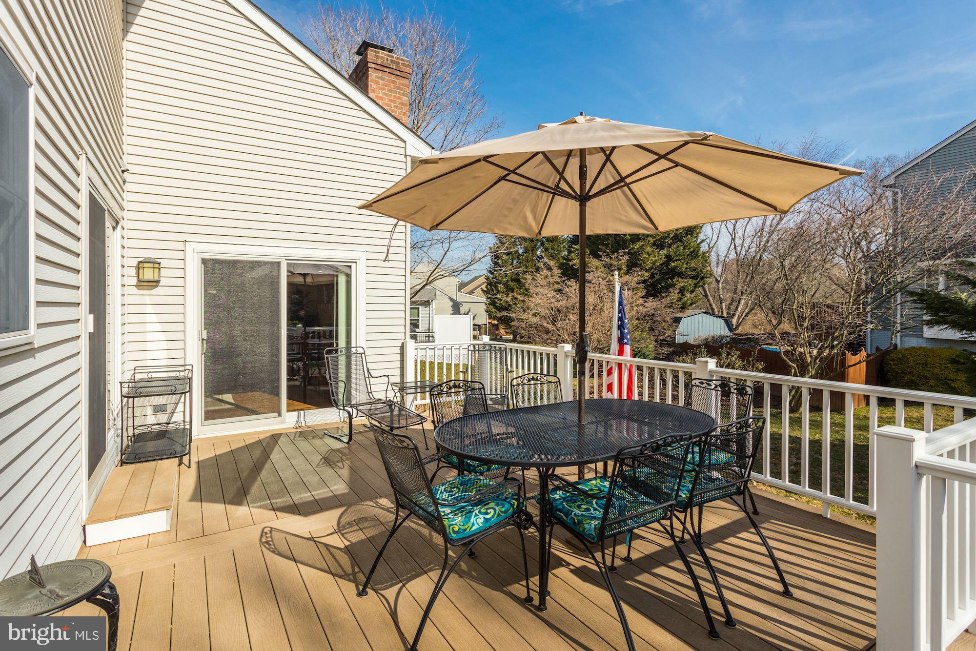 4926 Harrogate Road Ellicott City, MD 21043 - Photo 17 of 52 Composite Plank Deck & Vinyl Clad Railing