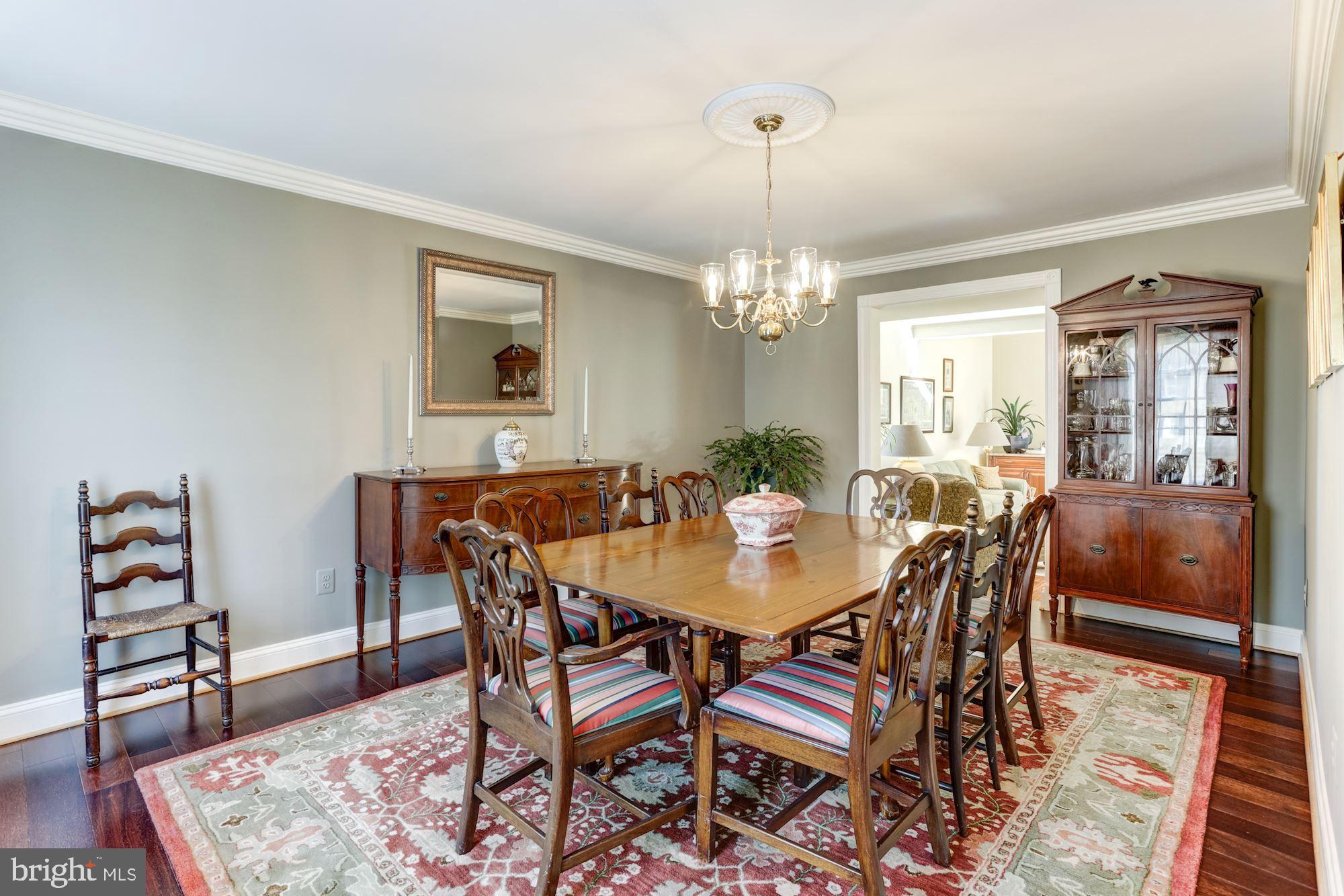 4926 Harrogate Road Ellicott City, MD 21043 - Photo 10 of 52 Elegant Dining Room - Engineered Hardwood Floors