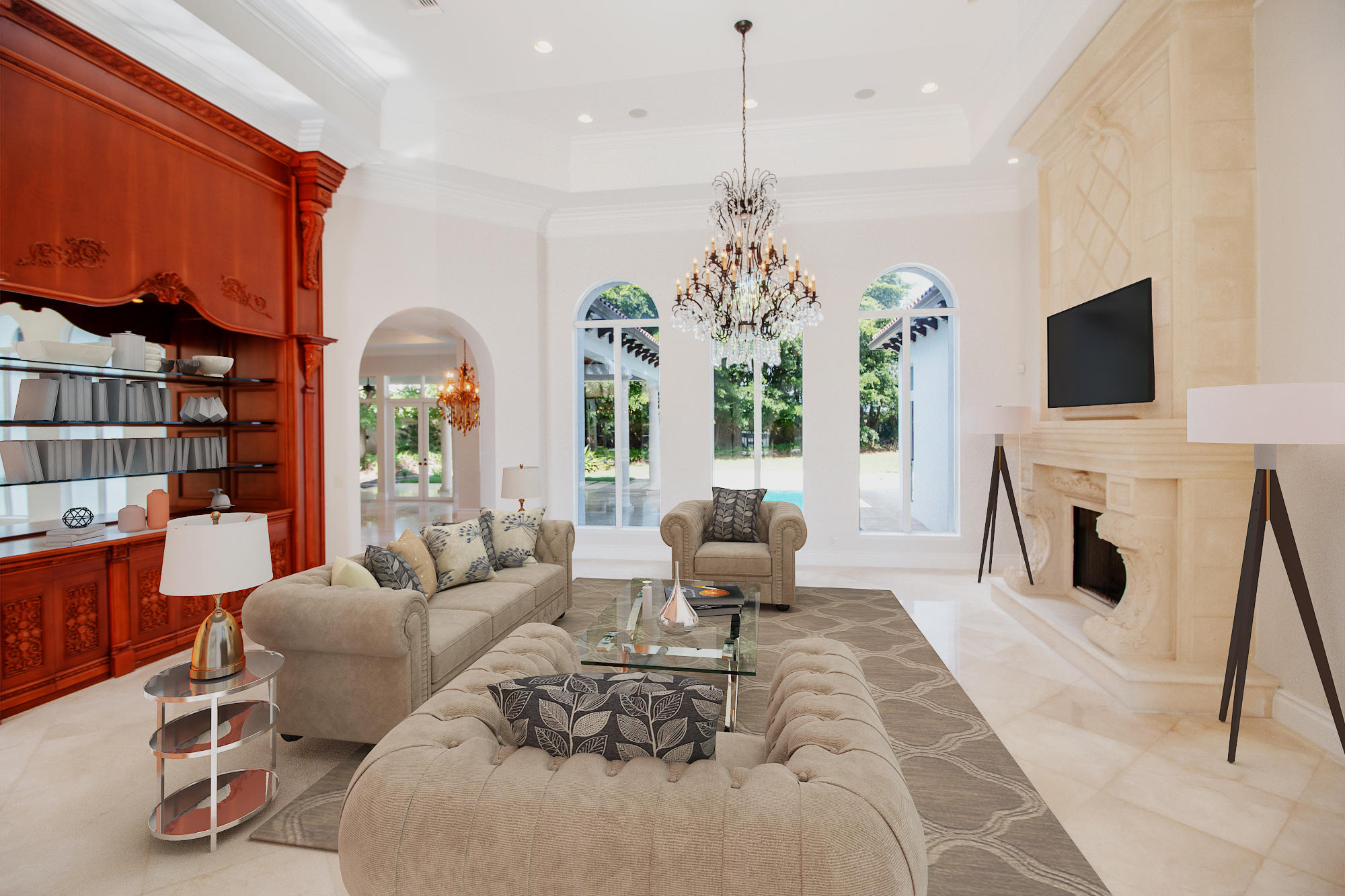9495 Grand Estates Way Boca Raton, FL 33496 - Photo 5 of 50 VIRTUAL LIVING ROOM