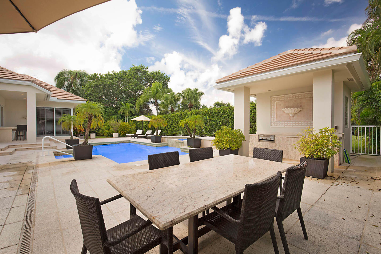 7207 Valencia Drive Boca Raton, FL 33433 - Photo 45 of 50 Outdoor Dining w/ summer kitchen