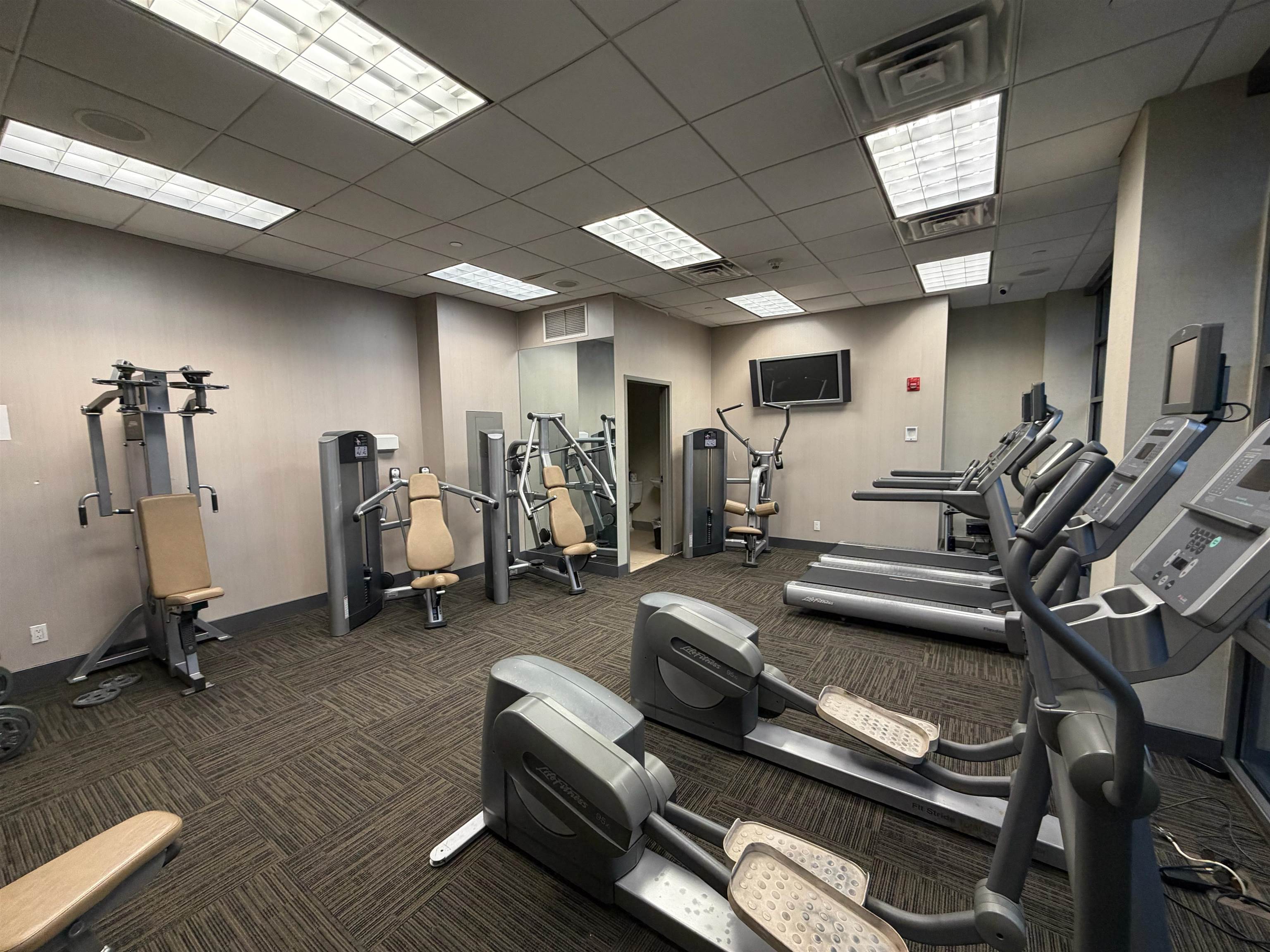 8125 River Road, Unit 3C North Bergen, NJ 07047 - Photo 20 of 24 a view of a room with gym equipment