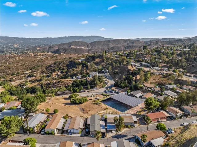 an aerial view of residential building with outdoor space