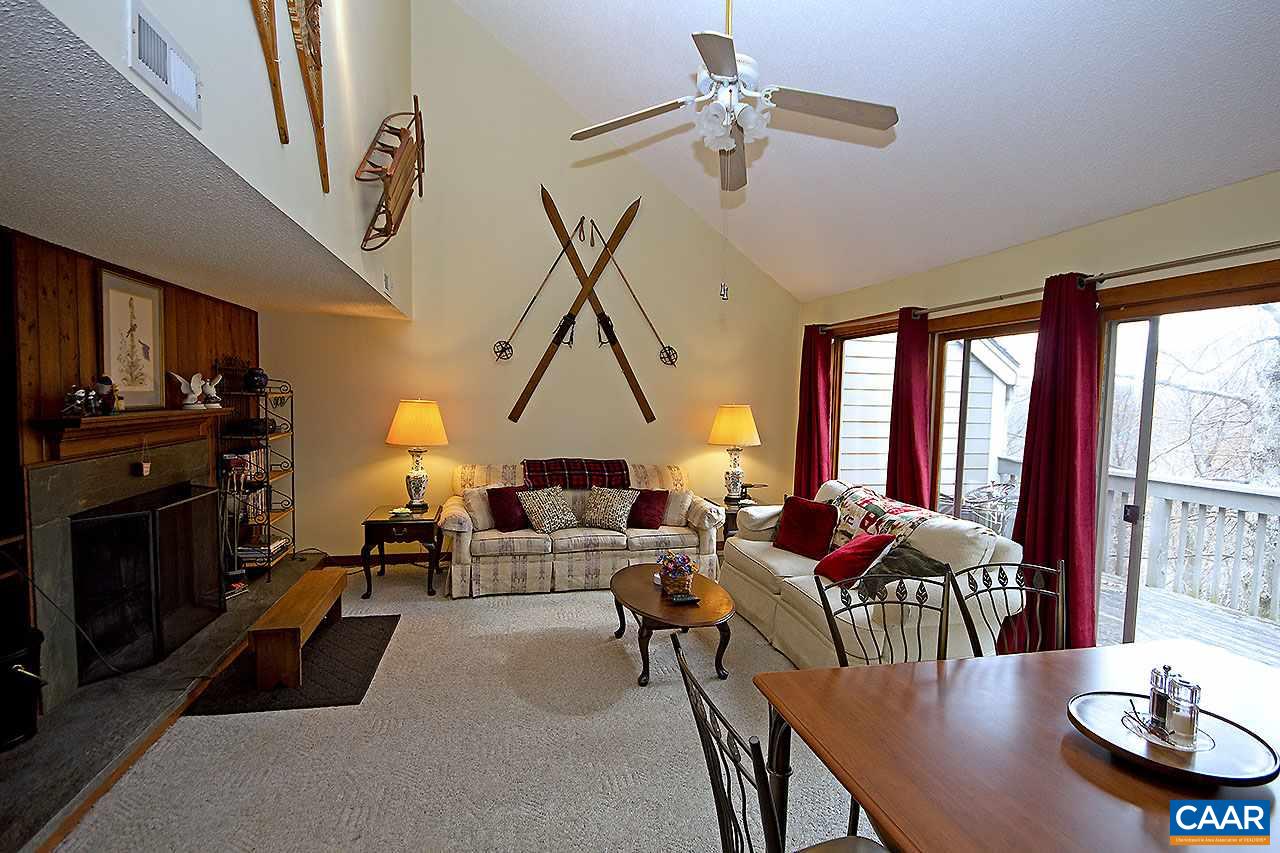 424 Three Ridges Roseland, VA 22967 - Photo 3 of 15 a living room with furniture a fireplace and a flat screen tv