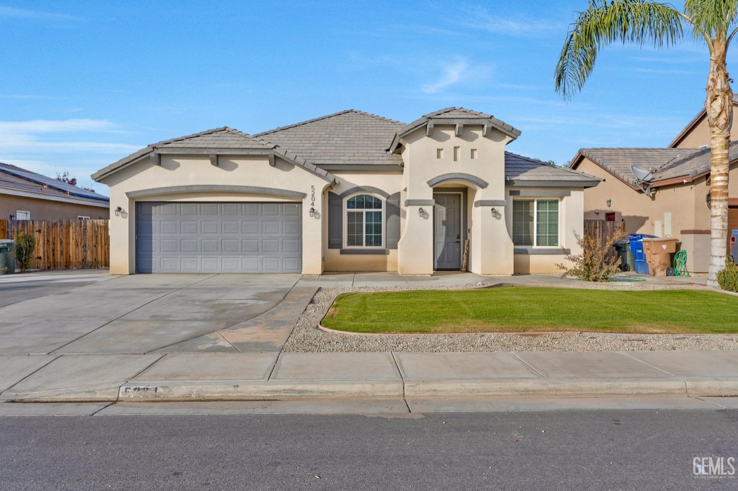 a front view of a house