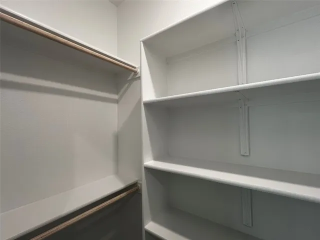 a close view of closet