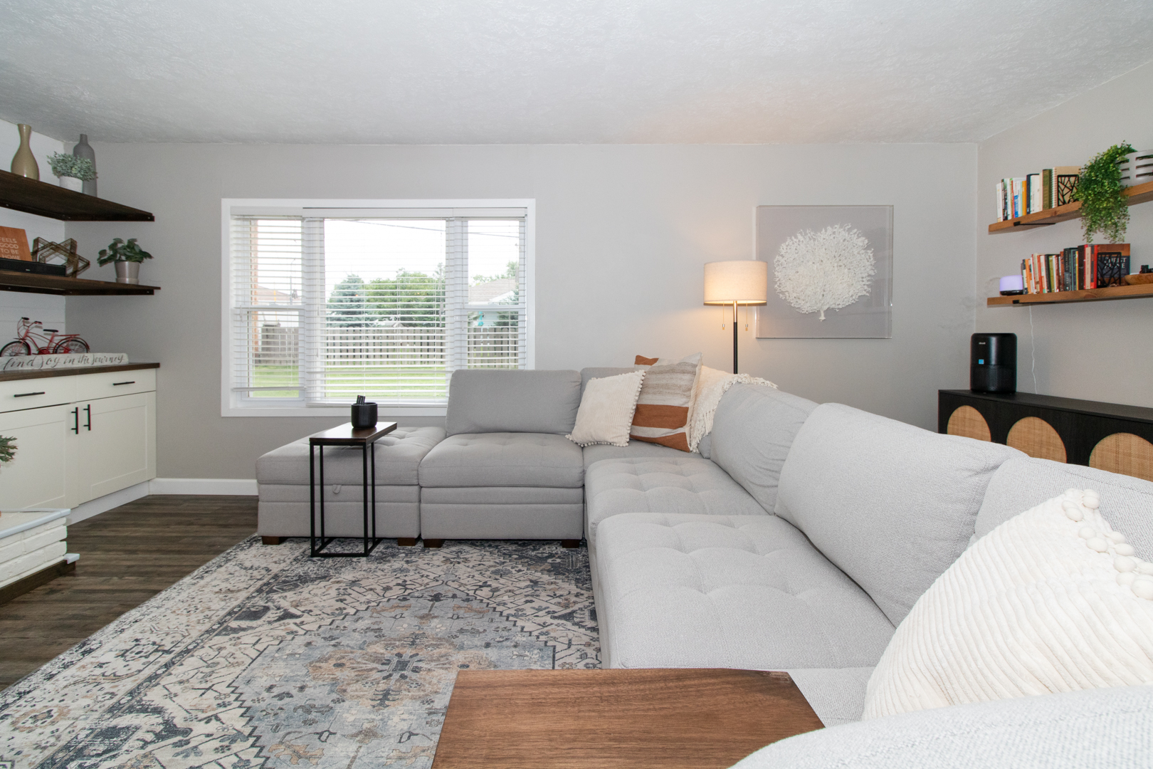 222 Ivanhoe Way Bloomington, IL 61701 - Photo 11 of 46 a living room with furniture and a large window