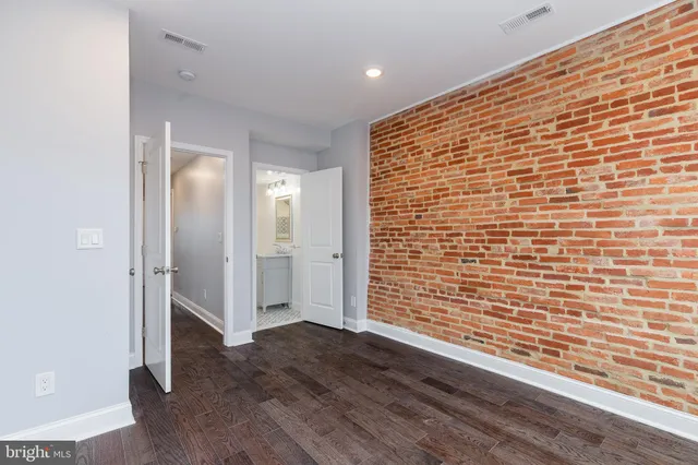 a view of wooden door