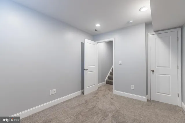 a view of an empty room