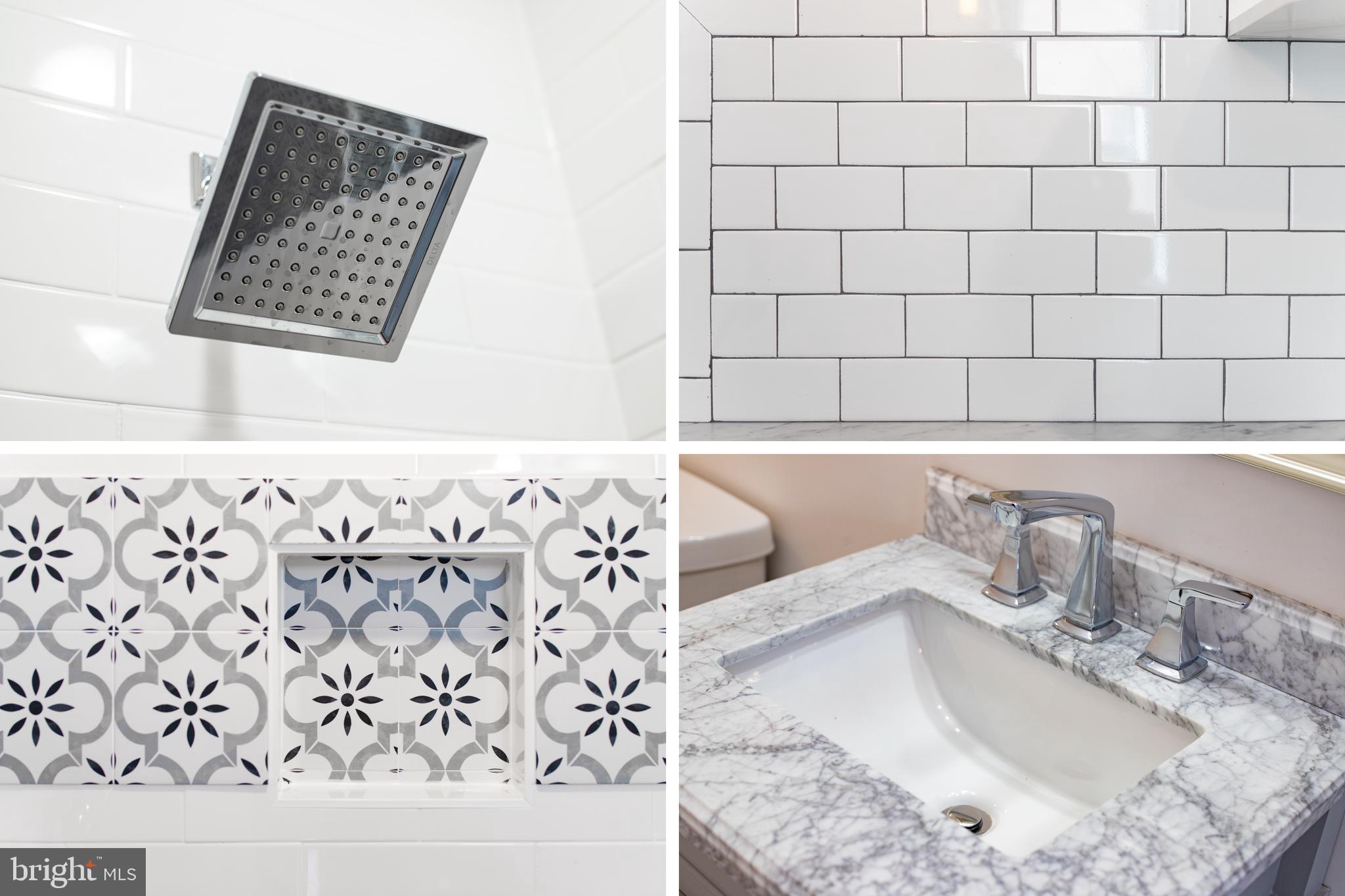 1701 Patapsco Street Baltimore, MD 21230 - Photo 52 of 52 a bathroom with a granite countertop sink and a mirror