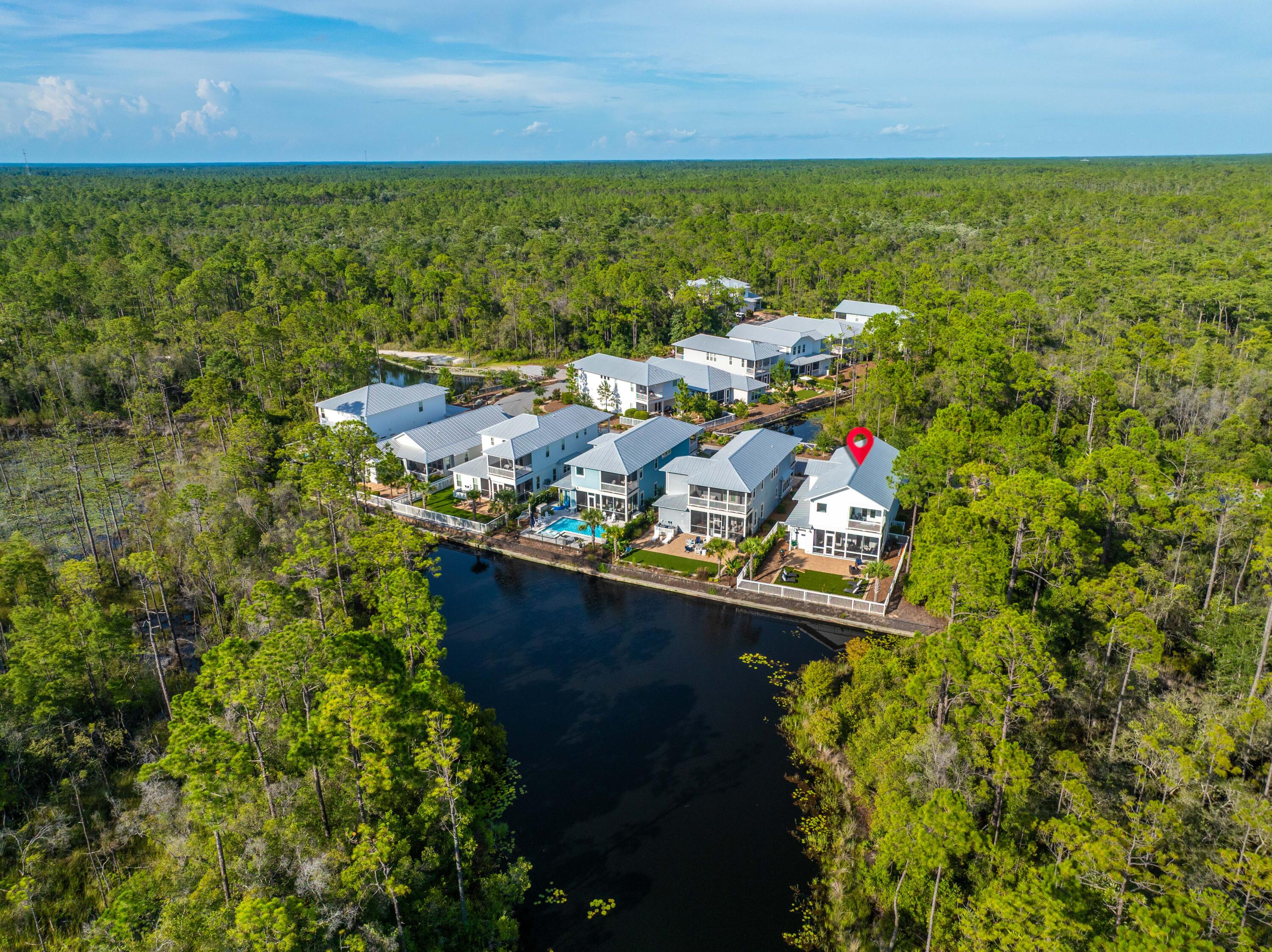 197 Prairie Pass Santa Rosa Beach, FL 32459 - Photo 15 of 68 197 Prairie Pass Aerial Maarked-17