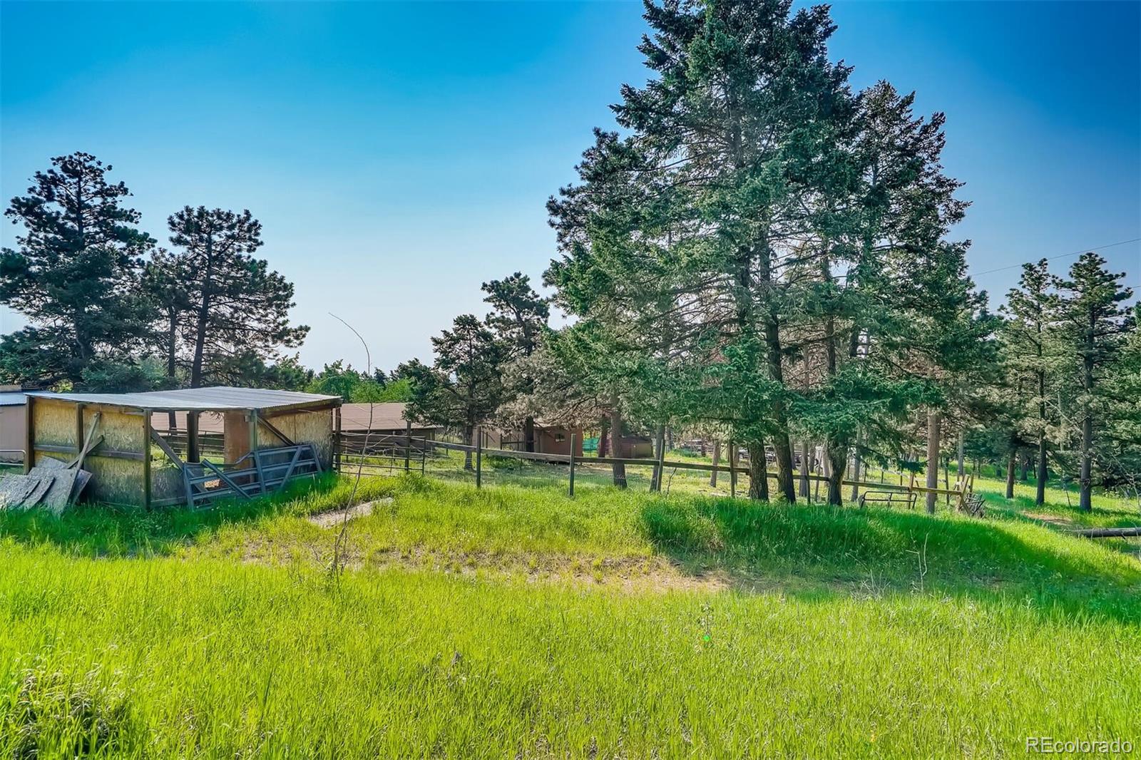 8939 South Hillview Road Morrison, CO 80465 - Photo 18 of 39 a view of a house with a big yard