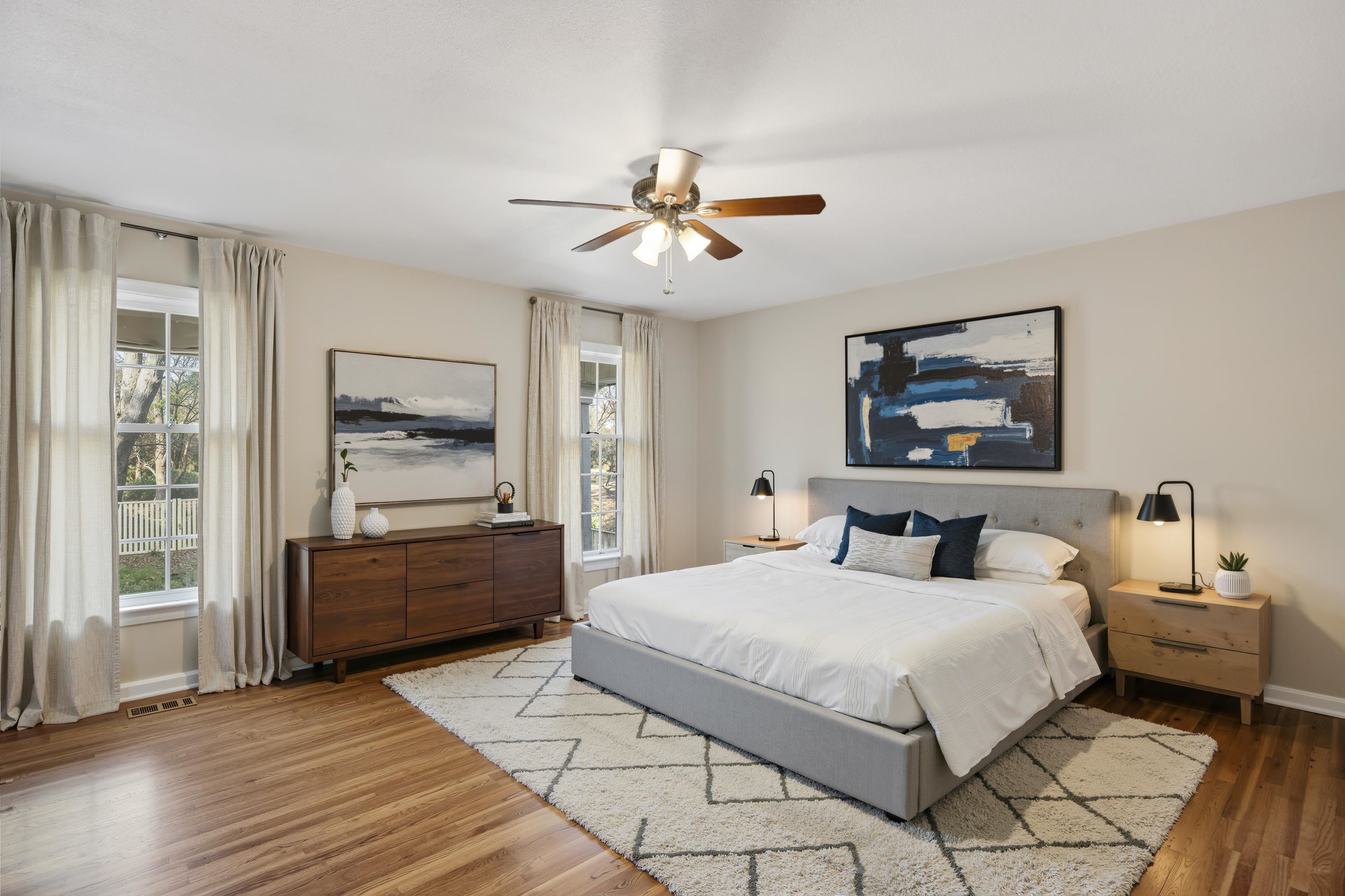 2072 Kirby Road Memphis, TN 38119 - Photo 27 of 38 a bedroom with a bed a dresser and window