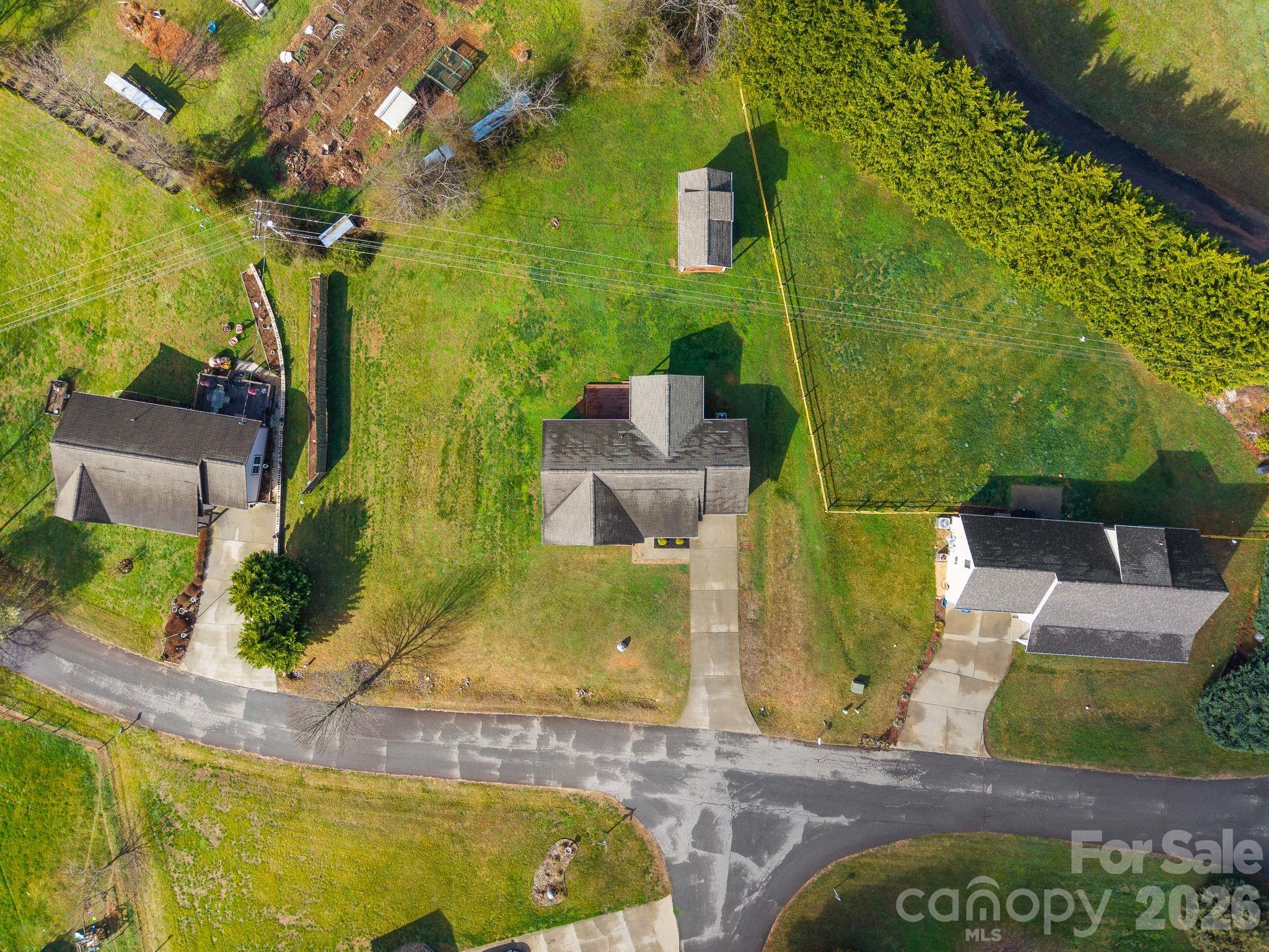 209 Breton Ridge Road Leicester, NC 28748 - Photo 29 of 34 an aerial view of a house with swimming pool