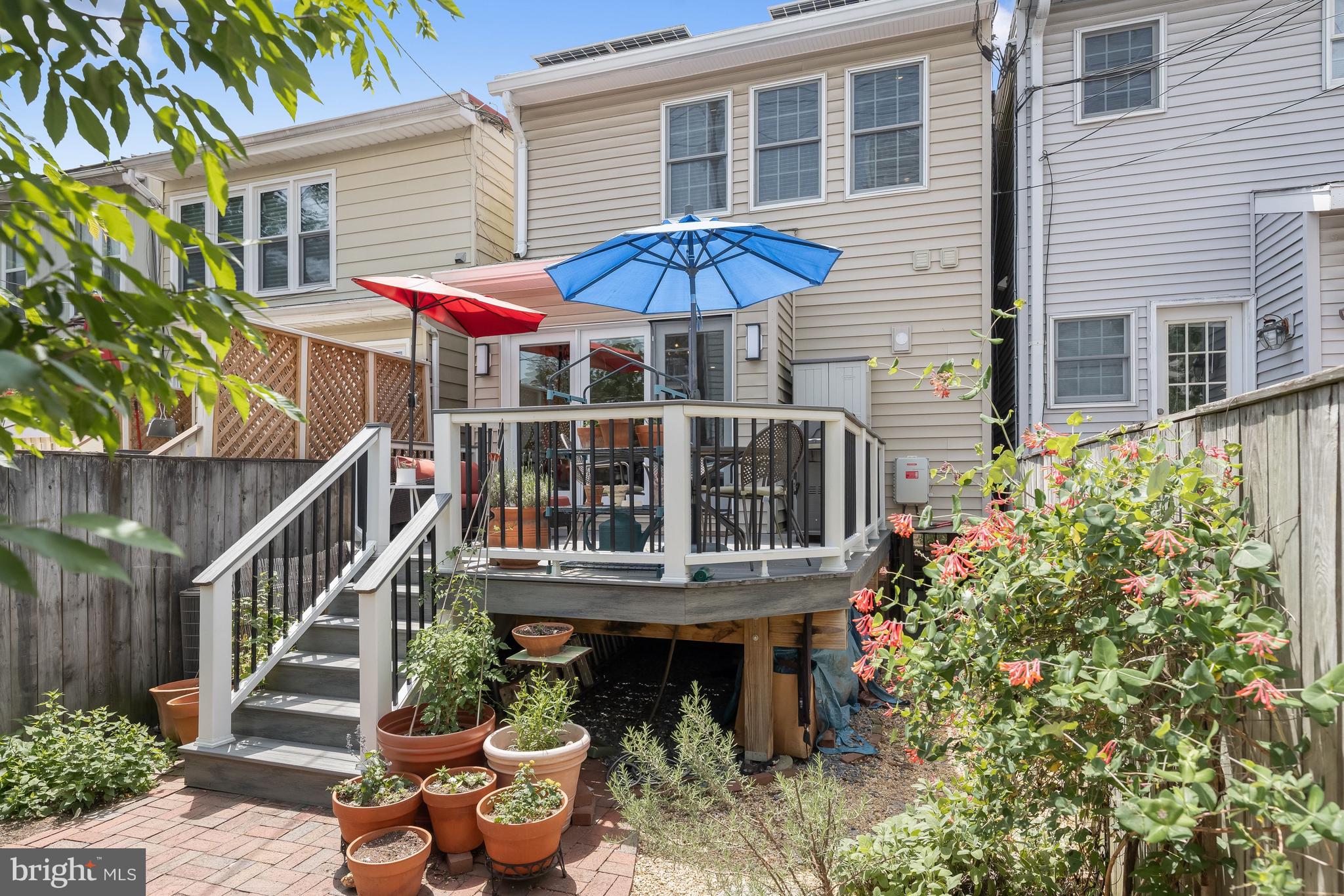 1819 37th Street Northwest Washington, DC 20007 - Photo 18 of 24 Rear deck for grilling and entertaining