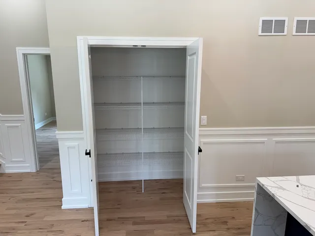 a view of storage and utility room