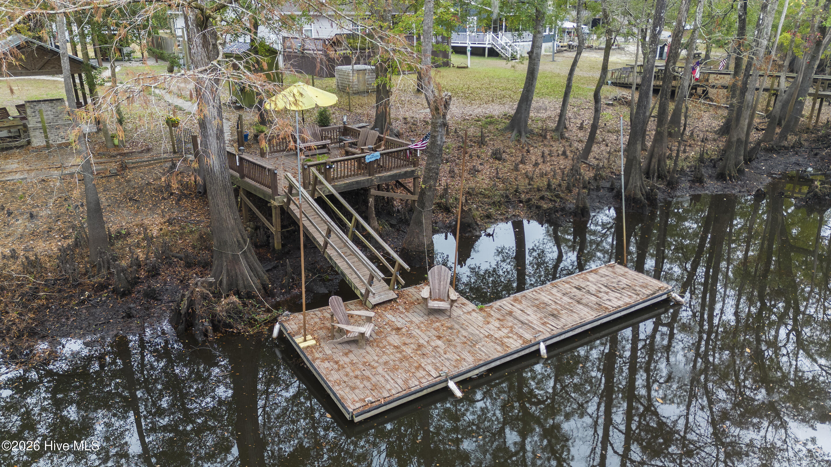 229 Estate Road Atkinson, NC 28421 - Photo 12 of 79 Private Dock with Floating Dock