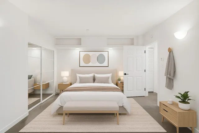 a view of an empty room