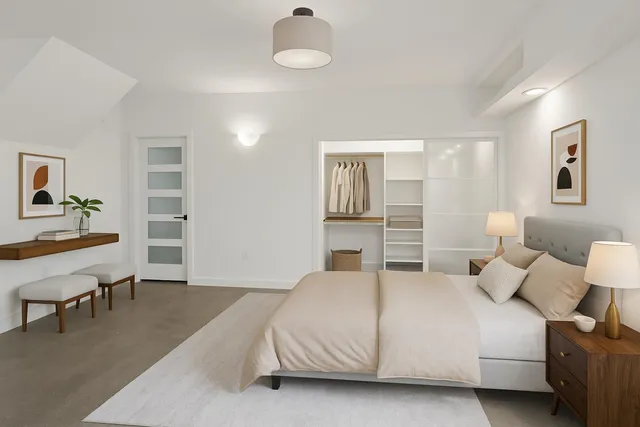 a view of an empty room