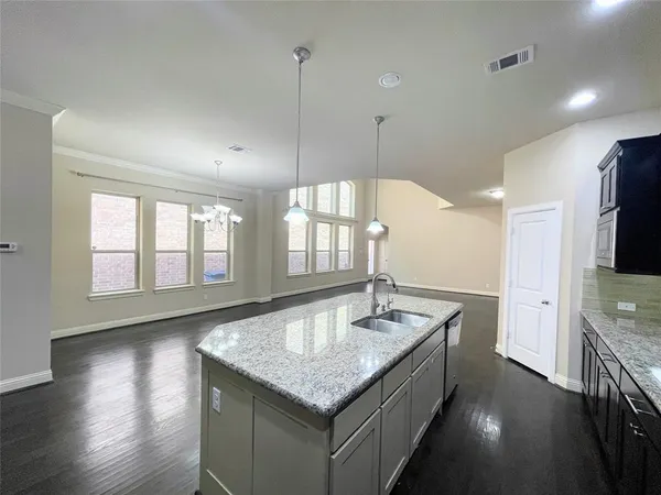 a view of a backyard with garden