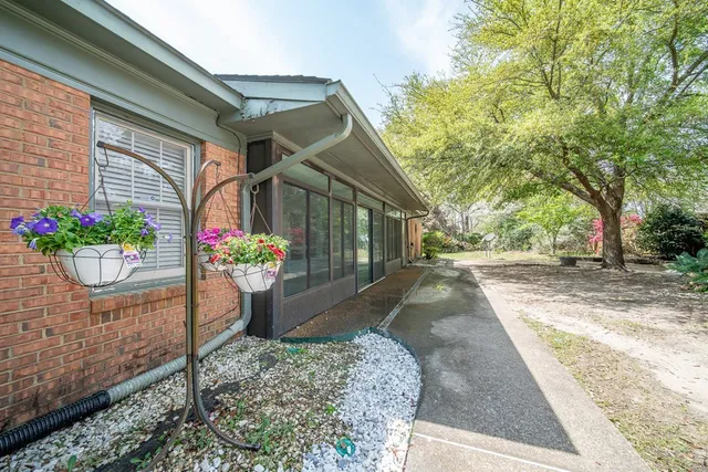 a front view of a house