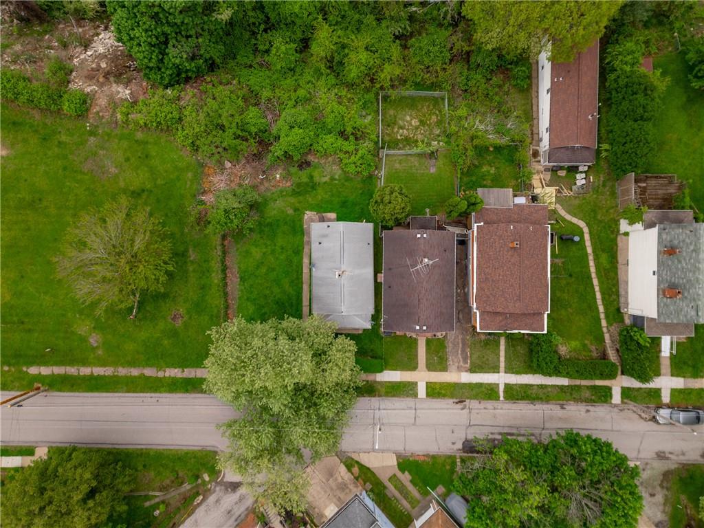 218 Vine Street Homestead, PA 15120 - Photo 32 of 36 an aerial view of multiple houses with yard