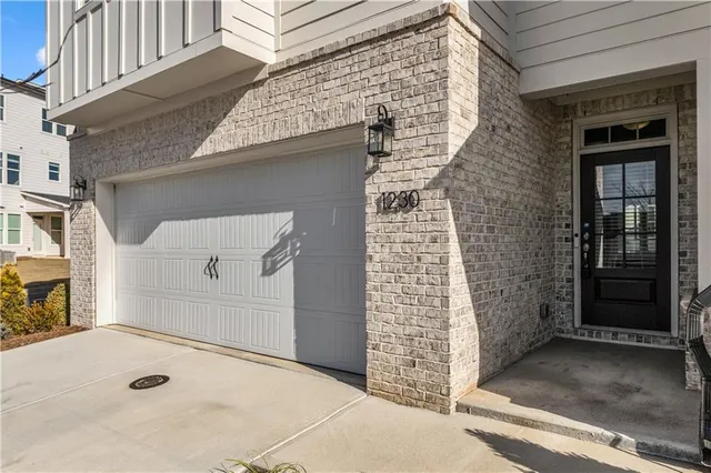 a front view of a building