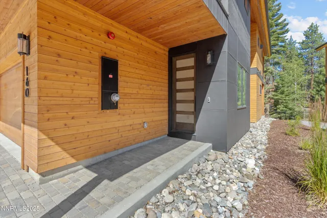 a view of a door of the house