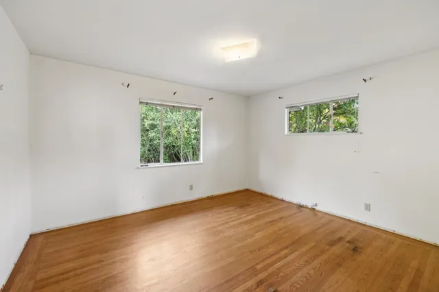wooden floor in an empty room