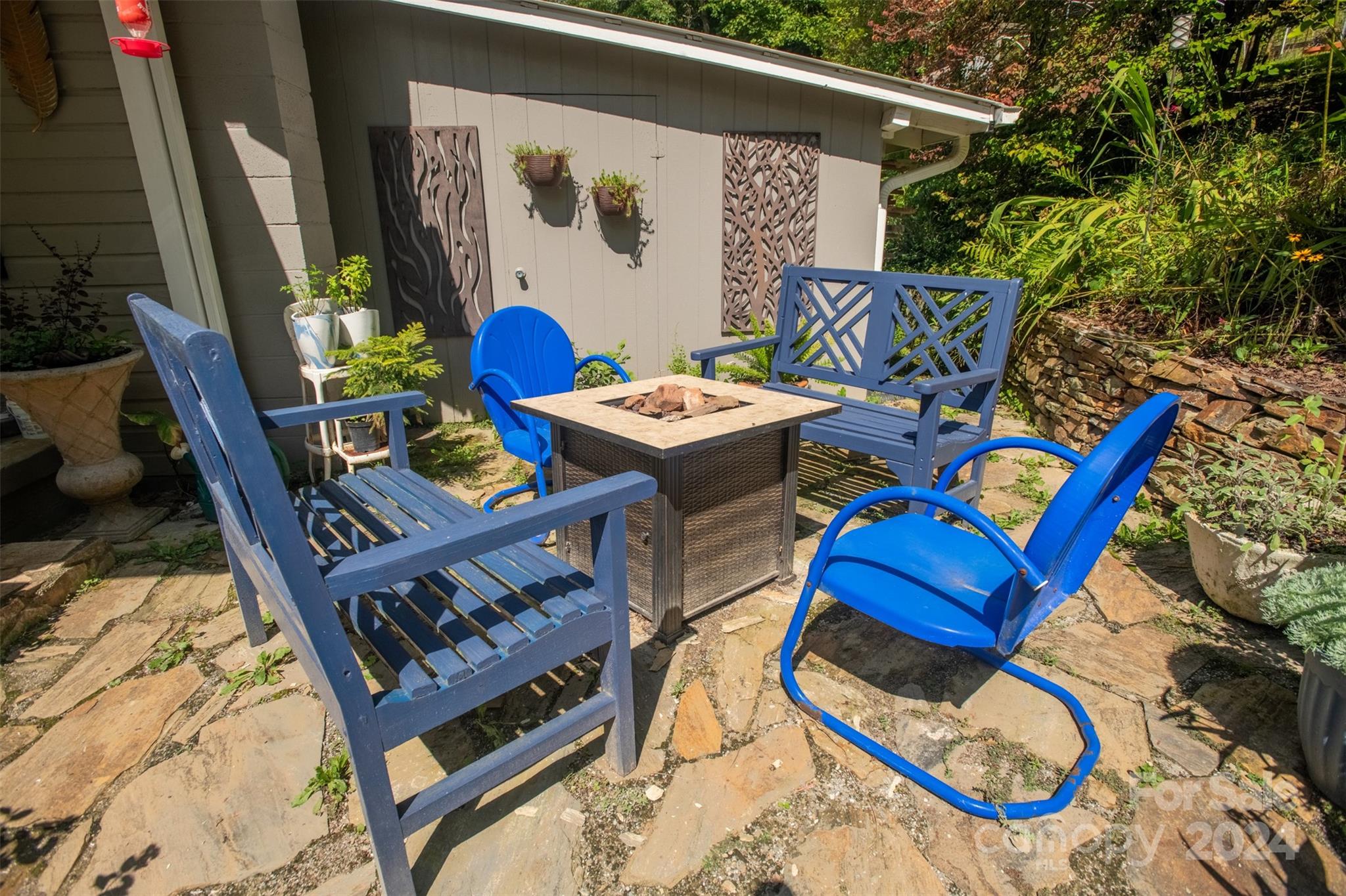 296 Sparks Road Bakersville, NC 28705 - Photo 23 of 47 a view of balcony with furniture and garden