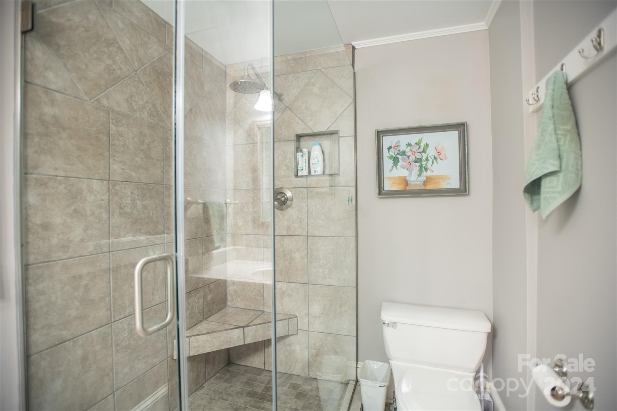 296 Sparks Road Bakersville, NC 28705 - Photo 4 of 47 a bathroom with a shower and toilet