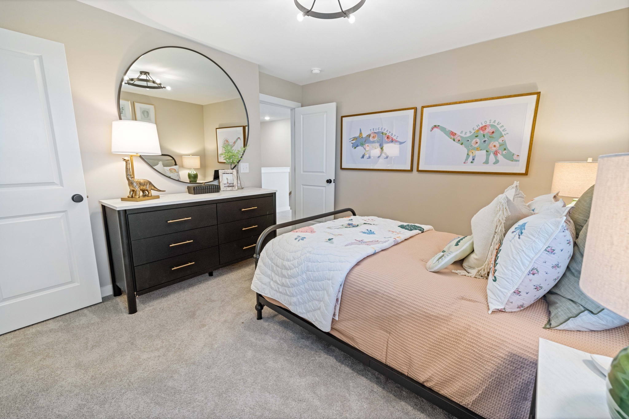 4166 Dream Beetle Loop Rockvale, TN 37153 - Photo 37 of 45 a bedroom with a bed and a mirror on dresser