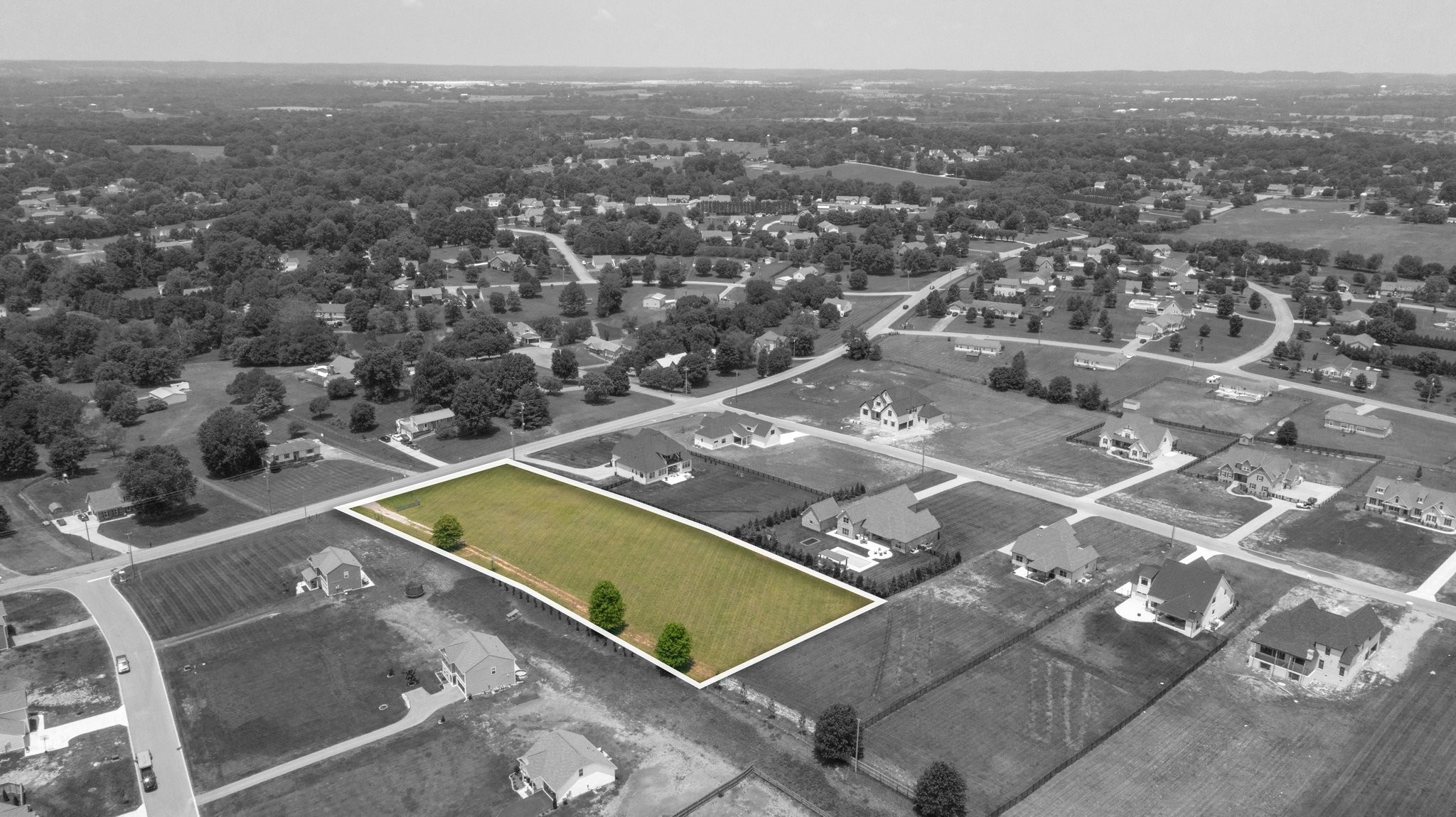 2194 Clara Mathis Road Spring Hill, TN 37174 - Photo 3 of 17 an aerial view of residential houses with outdoor space