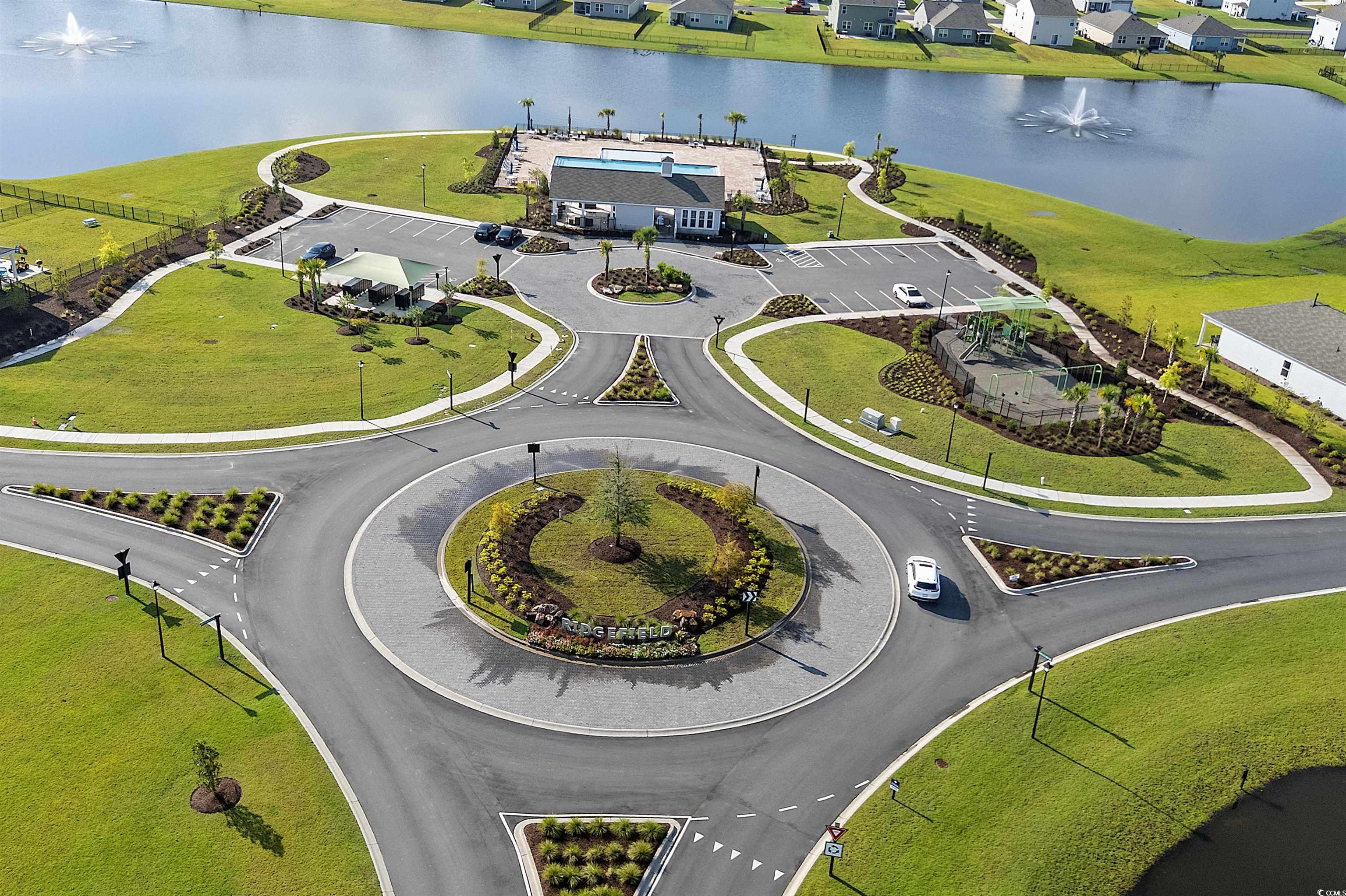 3119 Fair Rdg Way Conway, SC 29526 - Photo 35 of 38 Aerial view of residential area with a nearby body of water