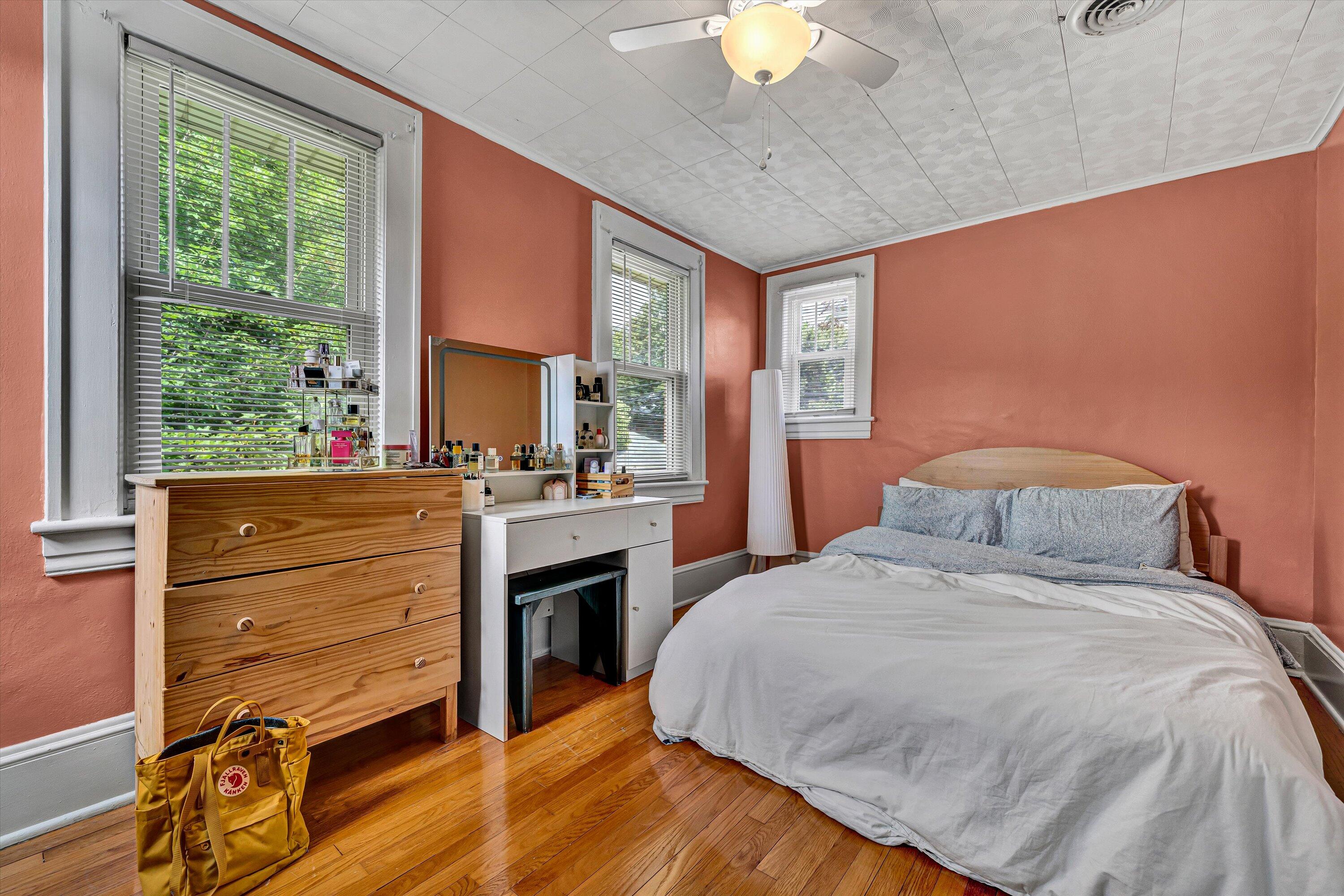 1907 Canterbury Road Southwest Roanoke, VA 24015 - Photo 24 of 36 a bedroom with a bed and a fireplace