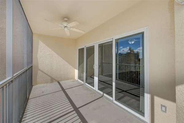 a view of a balcony