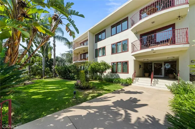 a front view of a building