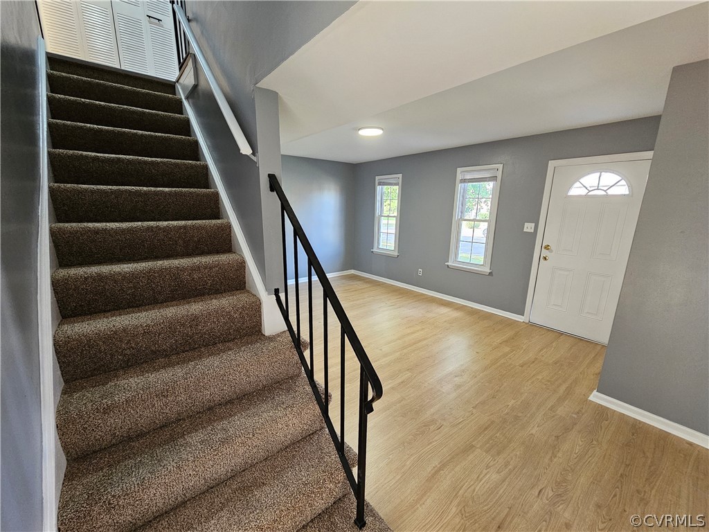3501 Luckylee Crescent Richmond, VA 23234 - Photo 10 of 16 a view of entryway and hall with wooden floor