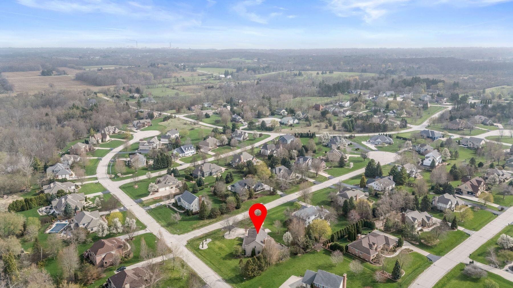 6645 Fieldstone Court Caledonia, WI 53402 - Photo 44 of 45 Aerial of Property