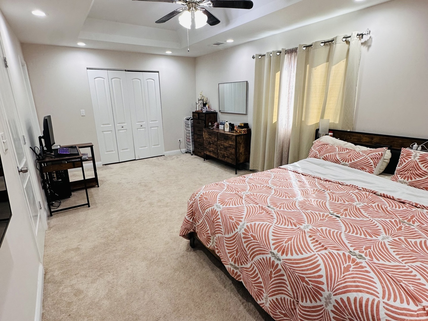 4501 185th Street Country Club Hills, IL 60478 - Photo 23 of 27 a bedroom with a bed and a chandelier