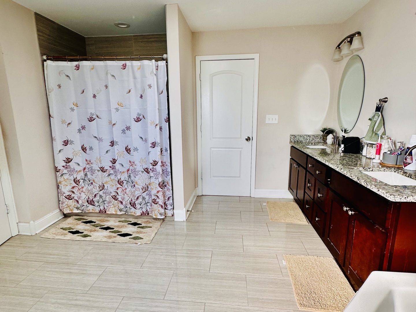 4501 185th Street Country Club Hills, IL 60478 - Photo 25 of 27 a spacious bathroom with a double vanity sink mirror and shower