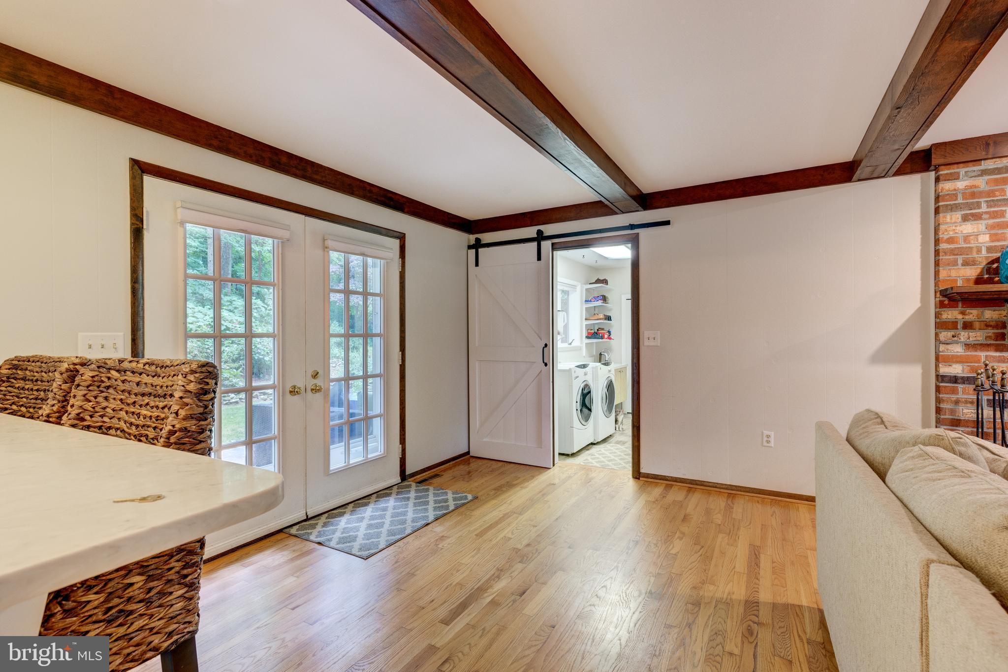 2707 Overview Road Hampstead, MD 21074 - Photo 14 of 42 Exposed wood beams/french doors to patio