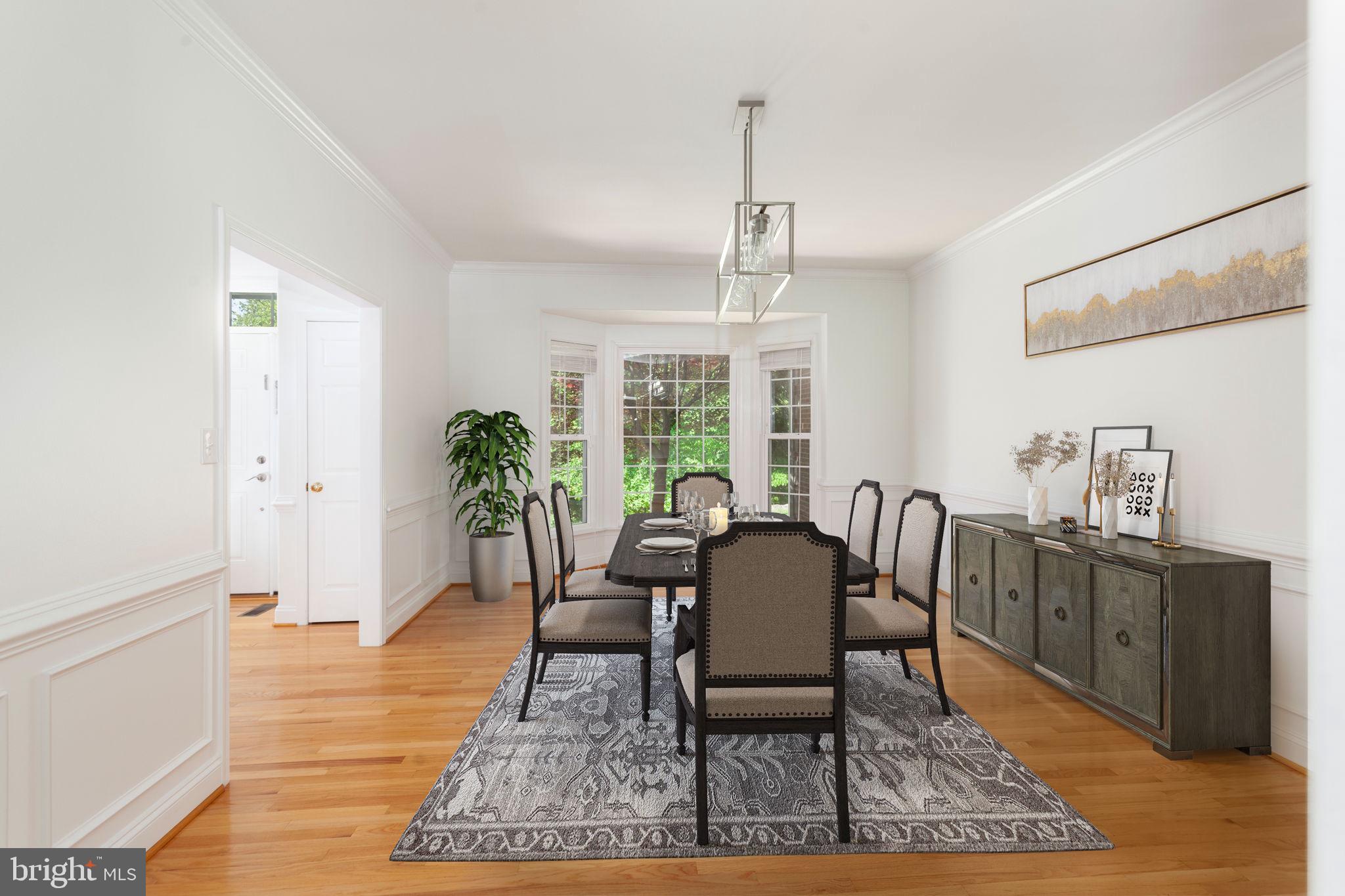 70 Sentinel Ridge Lane Stafford, VA 22554 - Photo 17 of 53 a view of a dining room with furniture window and wooden floor
