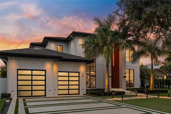 a front view of a house