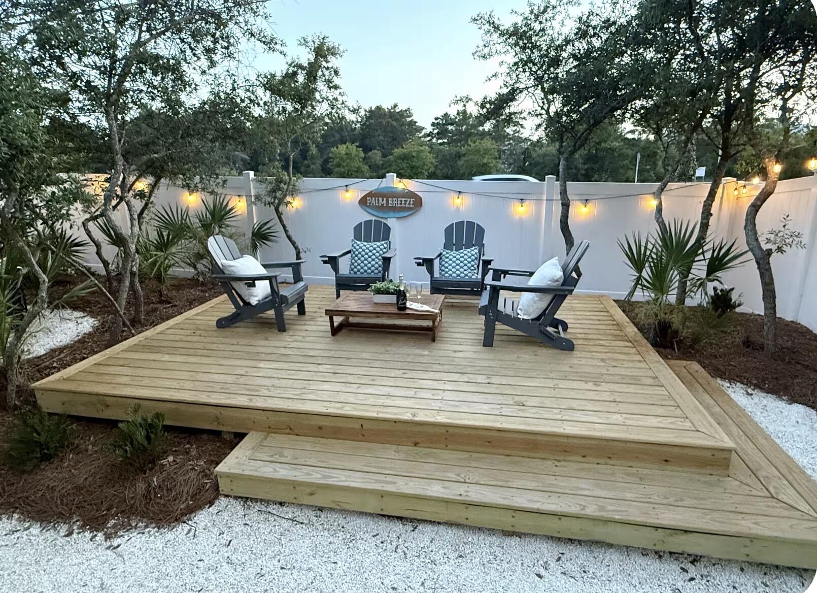 35 Grayling Way Inlet Beach, FL 32461 - Photo 3 of 4 a view of outdoor sitting area with furniture
