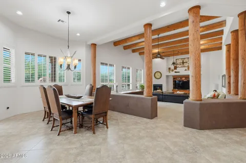 a view of a livingroom with furniture and window