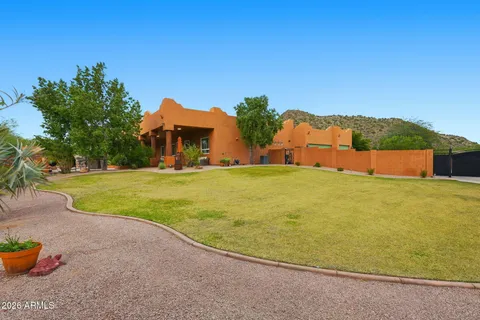 a view of an outdoor space and swimming pool