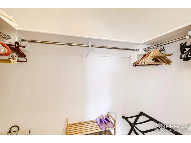 a view of a room with rack on the wall