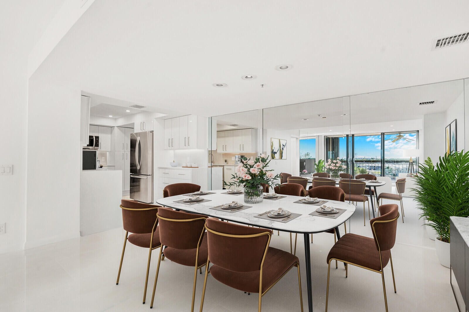 2697 North Ocean Boulevard, Unit F604 Boca Raton, FL 33431 - Photo 15 of 71 Dining Area (virtually staged)