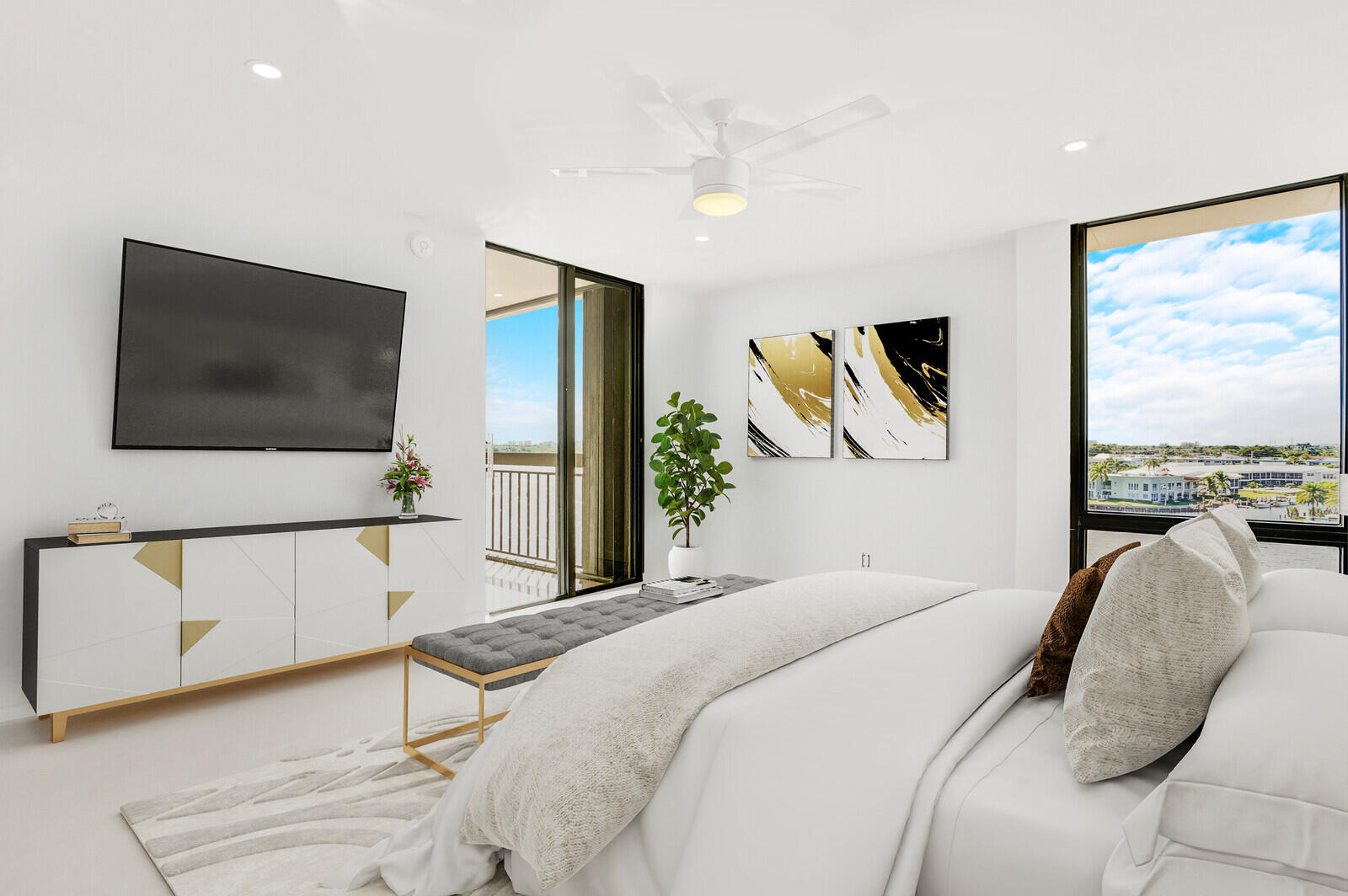 2697 North Ocean Boulevard, Unit F604 Boca Raton, FL 33431 - Photo 20 of 71 Primary Bedroom (virtually staged)